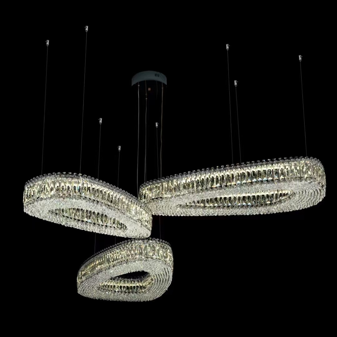 ​​AUREAL OMEGA™ Modular Crystal Chandelier System​​