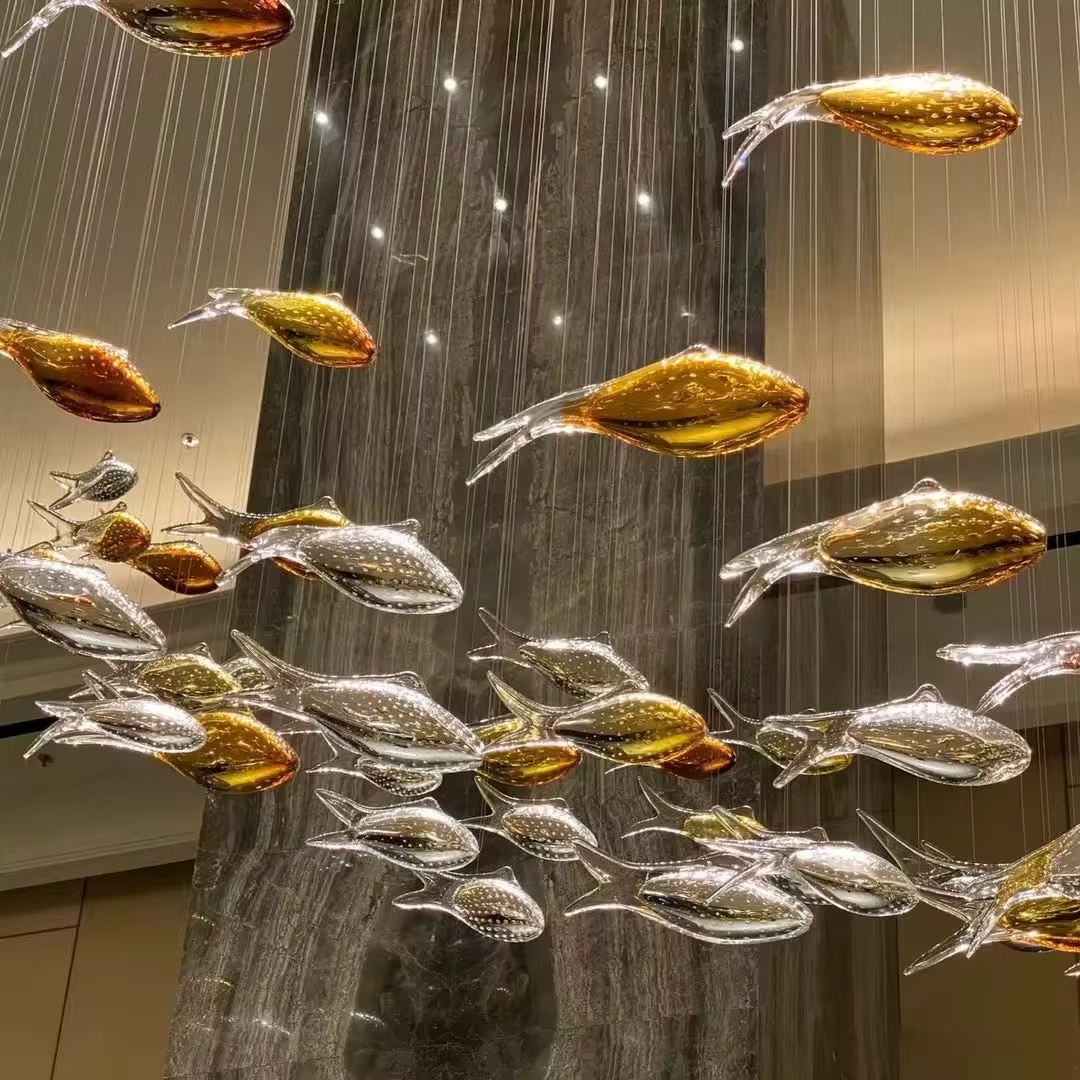 Custom Fish Chandelier Lighting for Luxury Spaces | AndyLighting​