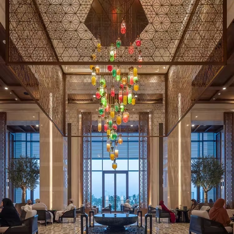 Custom Colorful Glass Bottle Chandeliers for Luxury Spaces | AndyLighting​