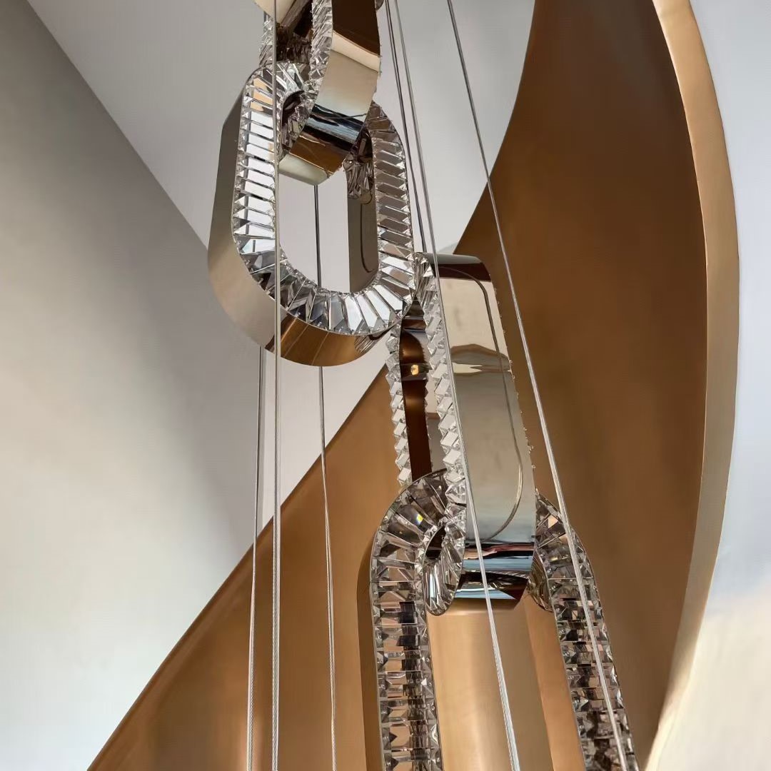 ​​Elevate Interiors with Opulence: AndyLighting’s Crystal-Encrusted Oval Chandelier Collection​​