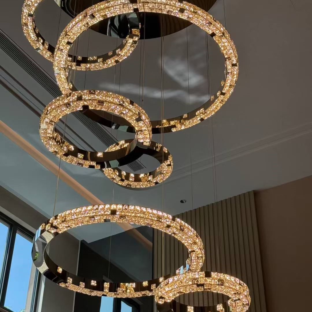 Unveiling the Celestial Orbit Gold Crystal Chandelier: Timeless Elegance for Modern Homes